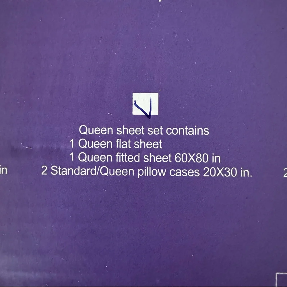 QUEEN Sheet Set - Solid Purple - NEW! - Picture 5 of 6